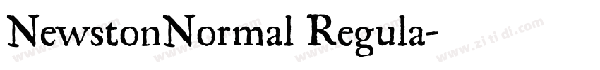 NewstonNormal Regula字体转换